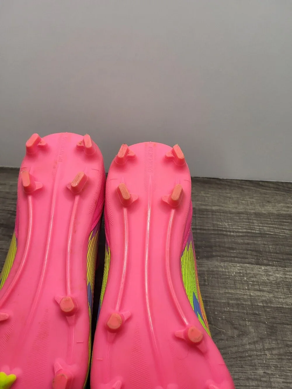 Adidas F50 League FG/MG Soccer Cleats Pink Yellow IE1291 Mens Size 9